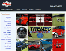 Tablet Screenshot of moderndriveline.com